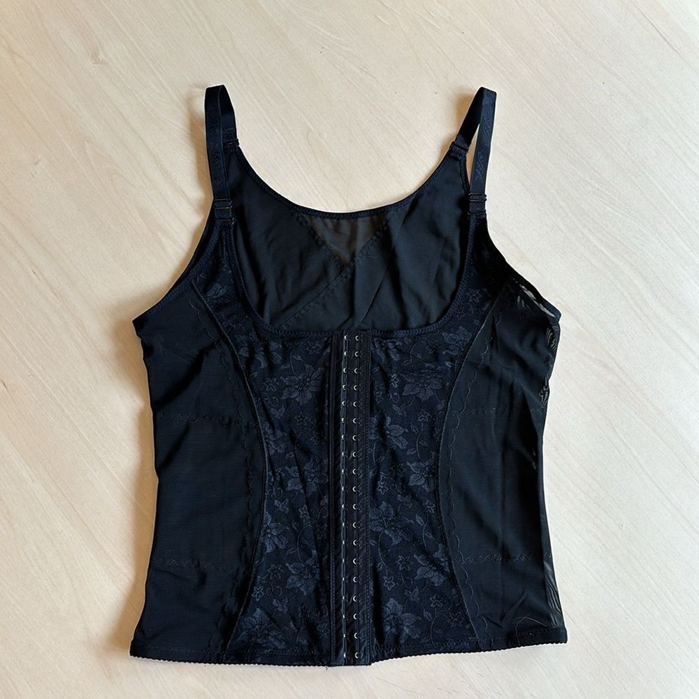 NWT UNDERBUST CORSET, waist trainer, tummy control- Black size‎ 4XL